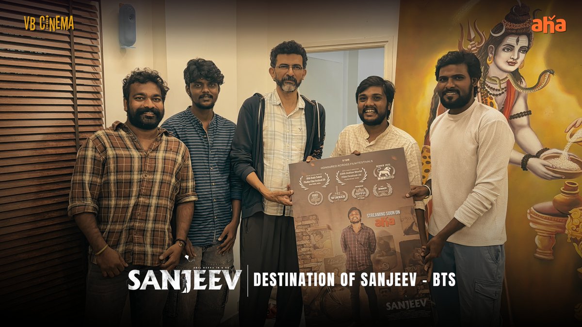 nakkaanil8's tweet photo. A special milestone for #Sanjeev! ❤️

After an incredible festival journey, #Sanjeev is coming soon on @ahavideoIN.

Grateful to @sekharkammula garu for unveiling our OTT destination and to @BalabommalaSri garu  &amp; #TeamAhaVideoIN for believing in independent Telugu cinema. https://t.co/2v9YhyhsyT