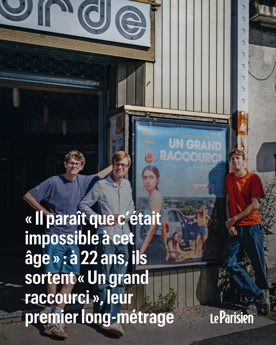 leparisienwe's tweet photo. LE PARISIEN WEEK-END. Armand Foëx et Clément Devilliers, tous deux 22 ans, signent leur premier long-métrage « Un grand raccourci », en salle le 12 août. Ils y dépeignent l’histoire de quatre Bretons de leur âge, qui excellent dans débrouille. Un film qu… https://t.co/7SlDMrJIyo https://t.co/dbOpO2VtcF