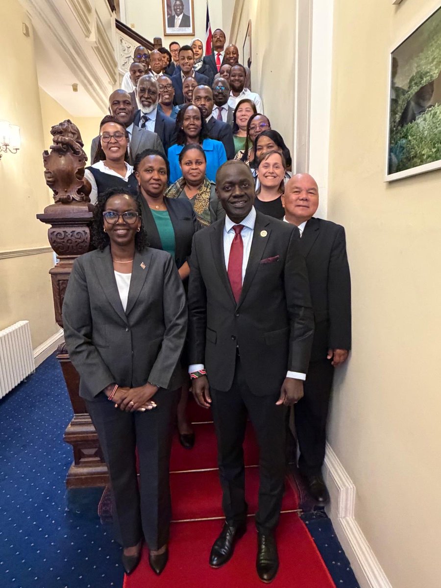 KenyaMissionUK's tweet photo. A warm welcome to H.E. Amb. Irene Maswan, Deputy High Commissioner of Kenya to the United Kingdom, as she assumes her new role at the Kenya High Commission in London.

We look forward to benefiting from her leadership, experience and commitment as we continue advancing Kenya’s interests and strengthening the bonds between Kenya and the United Kingdom.

Karibu sana, Madam Ambassador 🇰🇪🇬🇧

 @MMakoloo 
@ForeignOfficeKE 
@Diaspora_KE