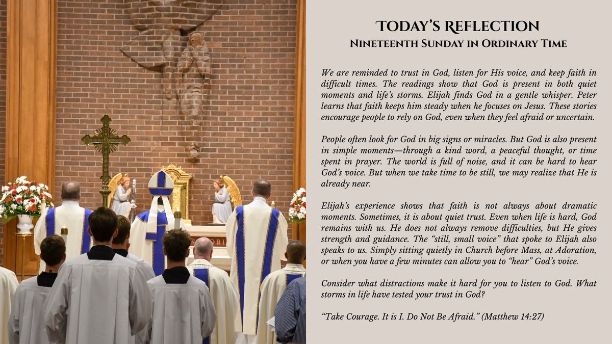 hs_annandale's tweet photo. Happy 19th Sunday in Ordinary Time! https://t.co/uuond8I7my