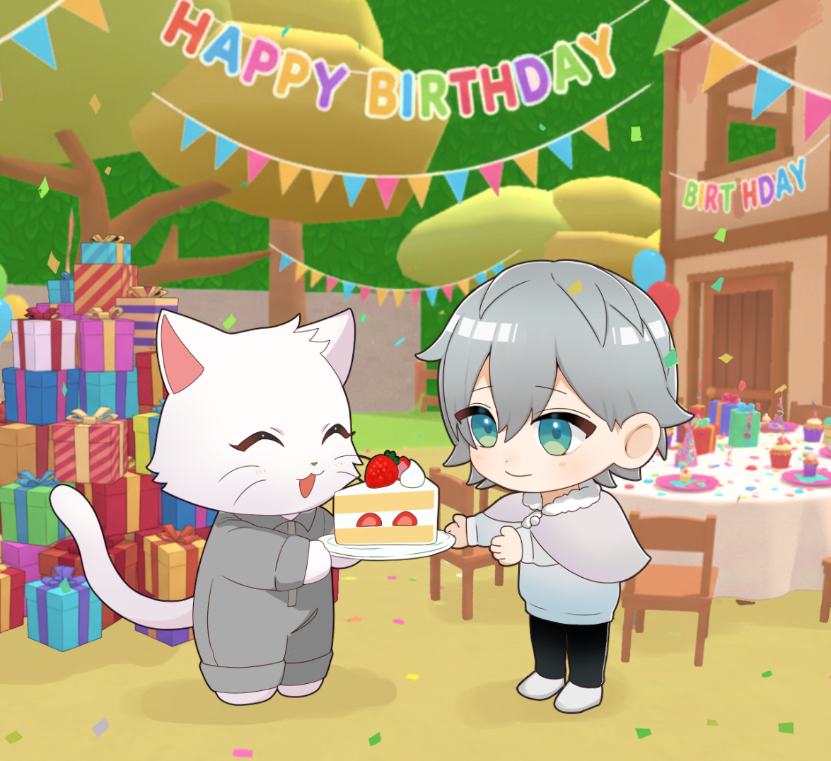 DatsugokuGokko's tweet photo. 🎉🎂 Happy Birthday　ヒロさん 🎂🎉

本日8月9日は、『カラフルピーチ』ヒロさんのお誕生日です！
ヒロさんの誕生日を記念して、脱獄ごっこから特別お祝いイラストをお届けします✨

引き続き、カラフルピーチの皆様と脱獄ごっこをよろしくお願いいたします！

脱獄ごっこ内で、【ヒロバースデーガチャ】も開催中‼️

#脱獄ごっこ