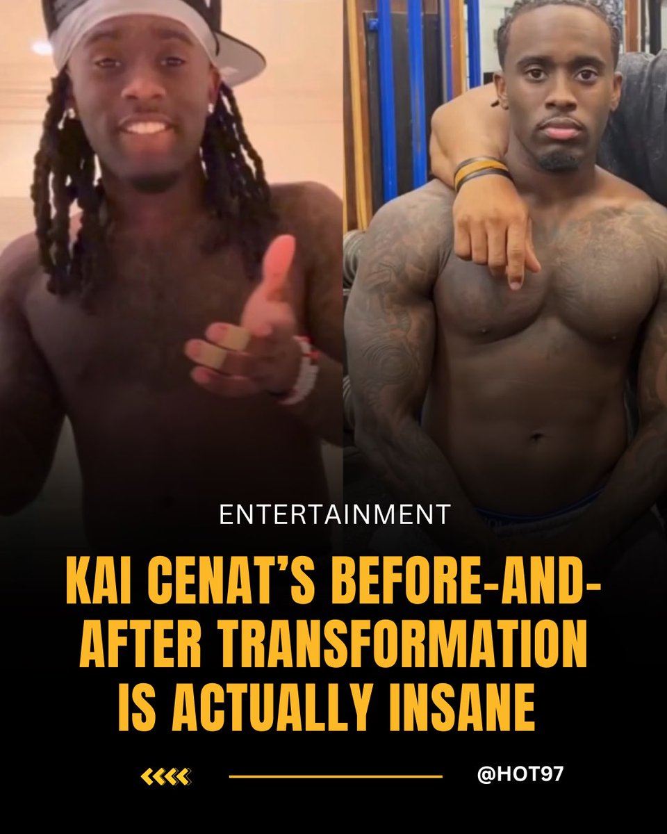 HOT97's tweet photo. Transformation is actually crazy! 💪🔥👀 @kaicenat https://t.co/snquyfFmdM