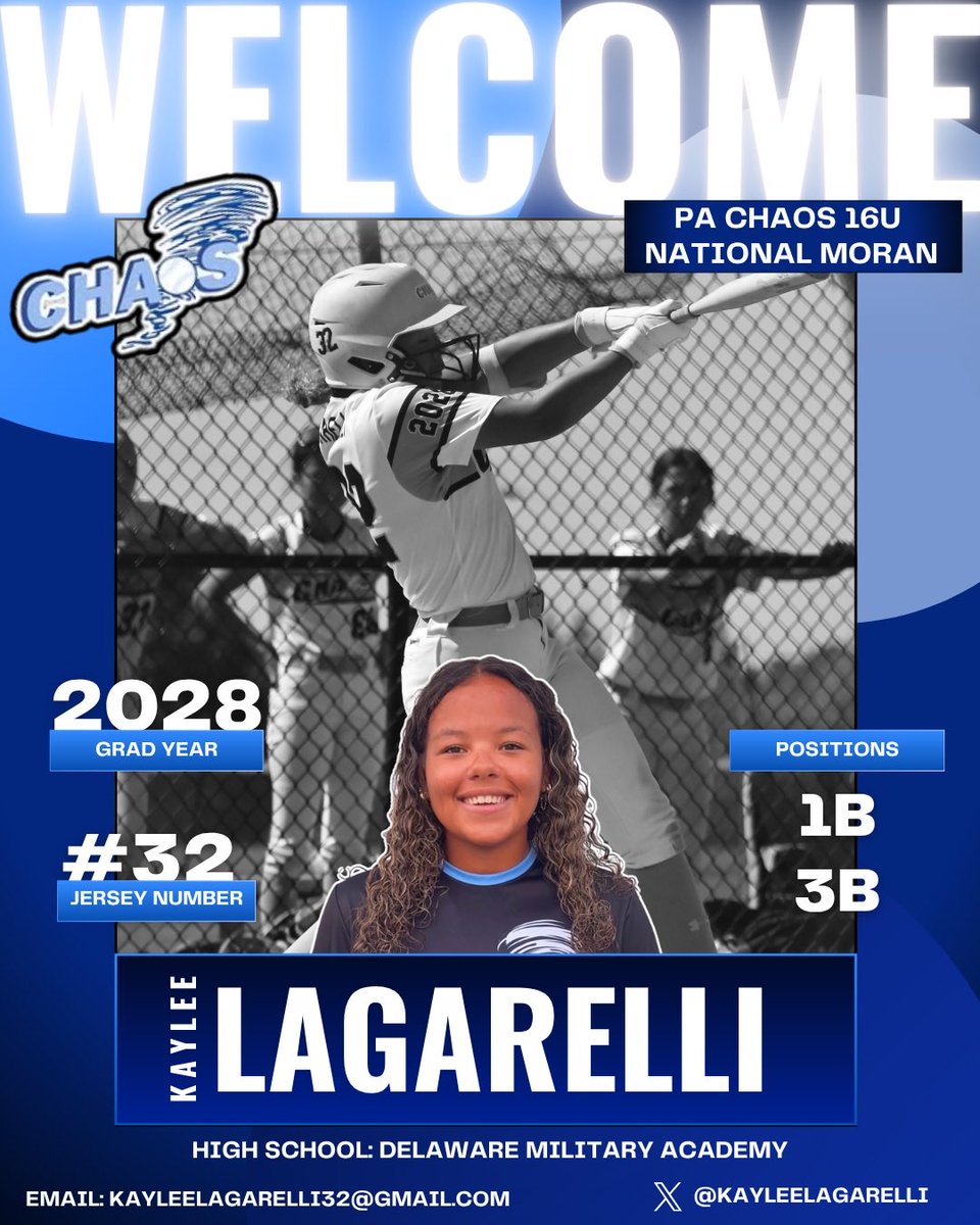 Kayleelagarelli's tweet photo. Looking forward to an amazing season with @16UNational! Can’t wait to get back on the field to play with my teammates 🌪️💙@CoachDennis80 https://t.co/aqm6R0zMMQ