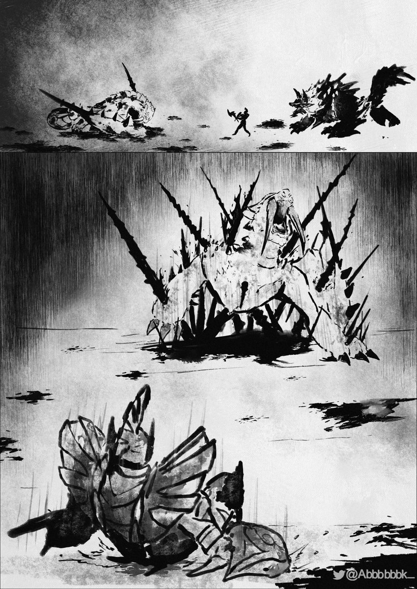 ABBBBBBK_'s tweet photo. 黒き雨 , モルドムント
The Black Rain, Morudomunto

#モンハン #MonsterHunter https://t.co/D42RRSJKQS