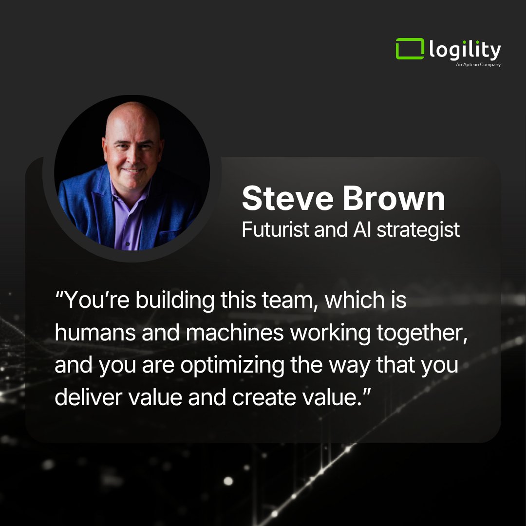 logilityinc's tweet photo. Futurist Steve Brown's take on AI agents: offload, elevate, extend. The organizations that get this right aren't automating tasks, they're redesigning who (or what) does each part of the work.

https://t.co/zQoslx9Izl https://t.co/G8zp7rj3Ot