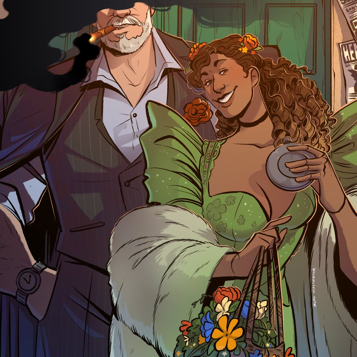 IllustratorNeal's tweet photo. I saw the proshot a few days ago and wanted to draw some hadestown stuff. Im also trying to figure out a style for their designs to be easy for me to animate for future stuff   #hadestown https://t.co/jYkeGPNLo6