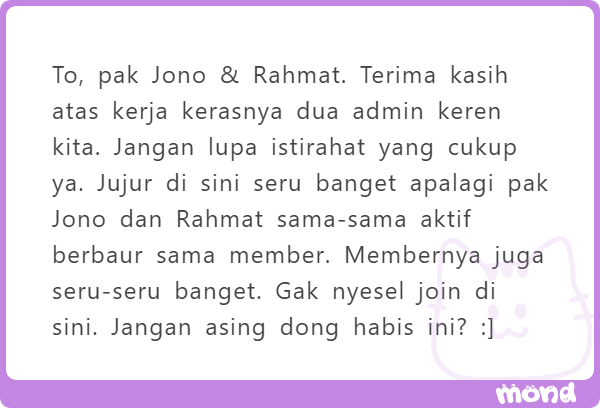 OwnersJono's tweet photo. Klu kta gw mie ayam dlu,, soal.x mie ayam nomor 1,, sisa.x bru opsional hachac

Trimakasih bnyk y,, gw jg gx nyangka bs seseru ini,, mmf klu gw sm rahmat msih kurang y,,,, insya allah kt sm2 trus i lop yu all

Jir resep gw dispill cooo,,,

Ad bwt rindou lg, lcu kt.x sk timpa2,, https://t.co/t1Qs0yW0q1
