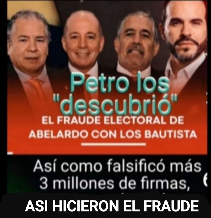 rcg2782's tweet photo. @Registraduria Vendidos y dando explicaciones ?
CORRUPTOS,el FRAUDE está comprobado y analizado muy PROFESIONALMENTE. https://t.co/ew8MSCy5kG