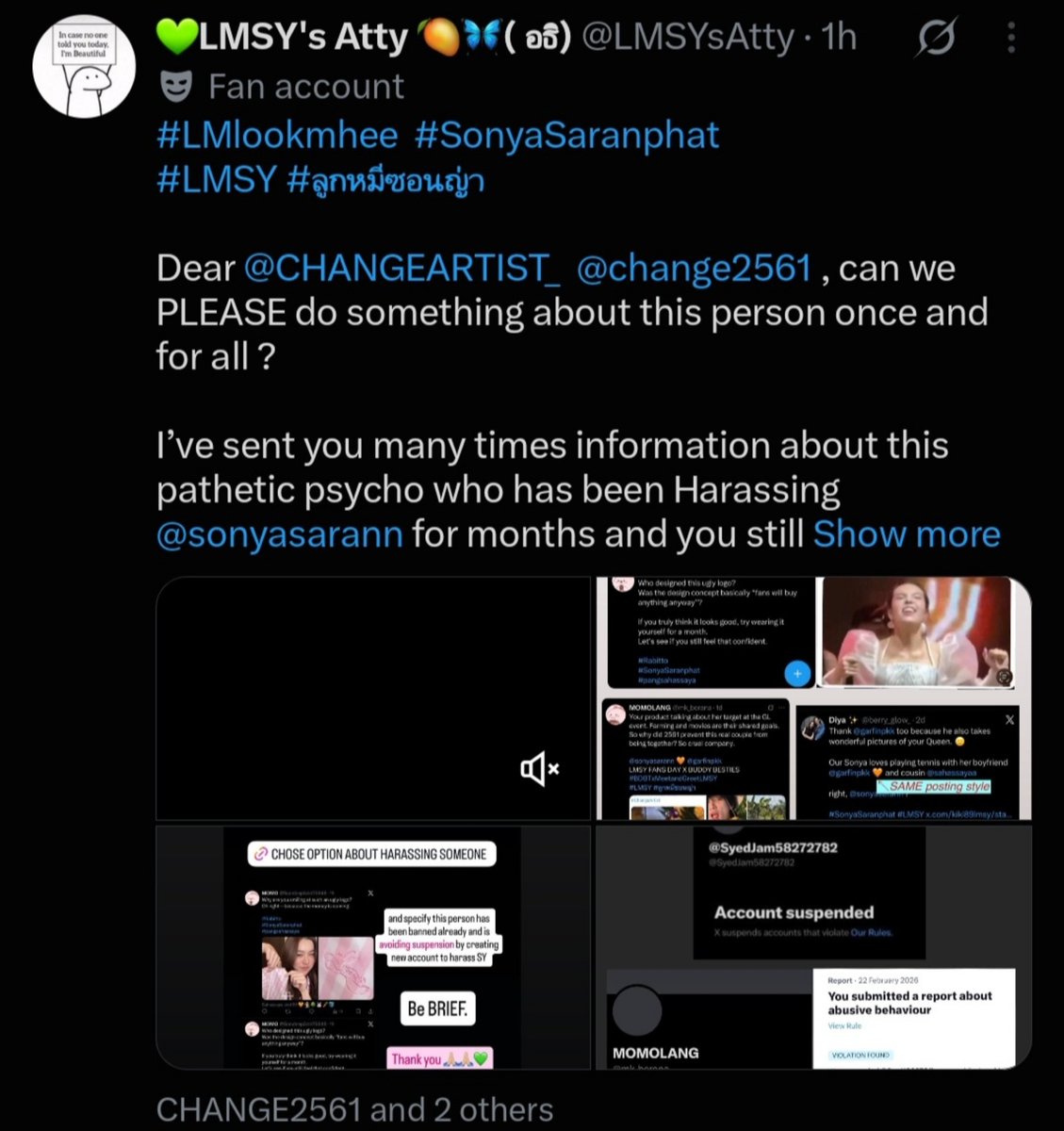 berry_glow_'s tweet photo. Lol. That 'momolang' isn’t my account, tbh. 

I used that '🧡' heart because it's Sonya's boyfriend @garfinpkk 's favourite colour. Sonya also uses it in her X display name, even though her own favourite colour is '💙'.

@LMSYsAtty Your guess went wrong.

#Sonyasaranphat #LMSY https://t.co/XhvrnU7hmj