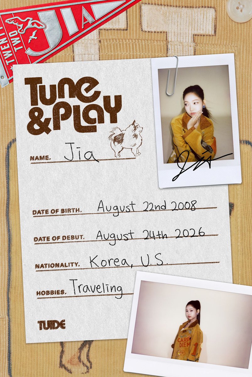 NewsTuide's tweet photo. ༄.°  Get to know TUIDE

04. #JIA 🐶
DOB: August 22 2008
Natuonality: 🇰🇷🇺🇸
Hobby: Traveling

#TUIDE #튜이드
#TUNEnPLAY https://t.co/TbABidD4bp