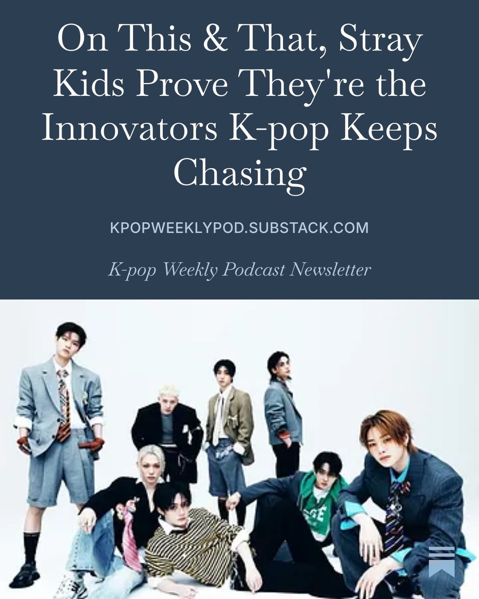 emilykmm's tweet photo. Newsletter is back with a full review of Stray Kids This &amp; That: #StrayKids #This_and_that https://t.co/ykfvEVUZAR https://t.co/GKMDwc7rU3