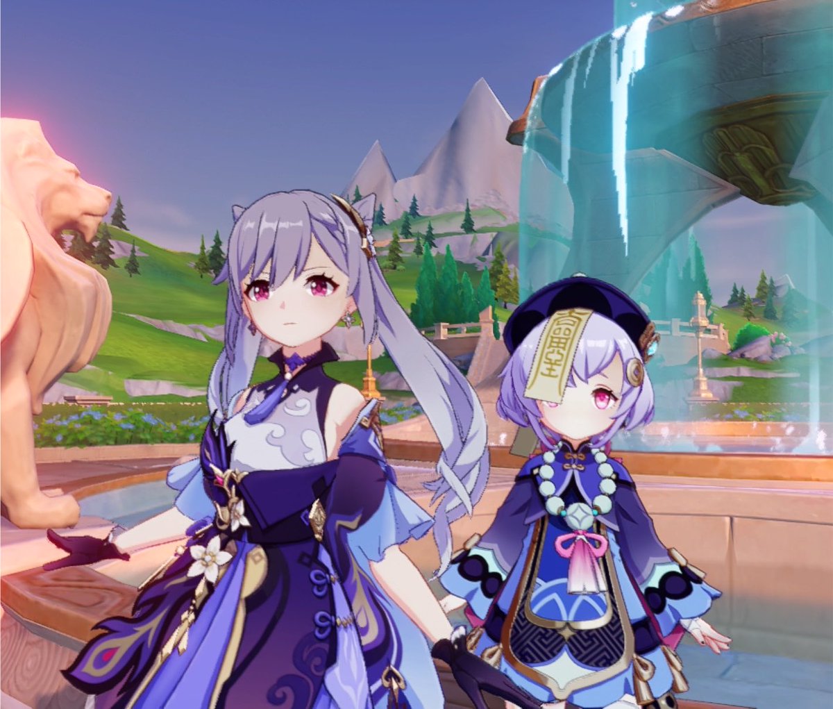 Nappl212's tweet photo. 昨日はぱるさんと初マルチ〜
フリーナの突破素材集め手伝ってくれてありがとう!(´▽｀)✨️
フォンテの探索度あげるの頑張なきゃ🔥 https://t.co/8NtzBbfYWD