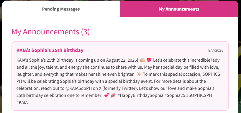 zaia_paul10's tweet photo. Now na lang ulit nakapagupdate ng fan website hahaha Hi #zaia if may time kayo pwede nyo po ivisit yung site and magleave ng message sa KAIA member's wall / for Sophia since lapit na rin birthday nya. Thank you! :)

https://t.co/Wg5m6IFDZh

#kaia #kaiasophia #hulogbykaia https://t.co/XMThJydg0m