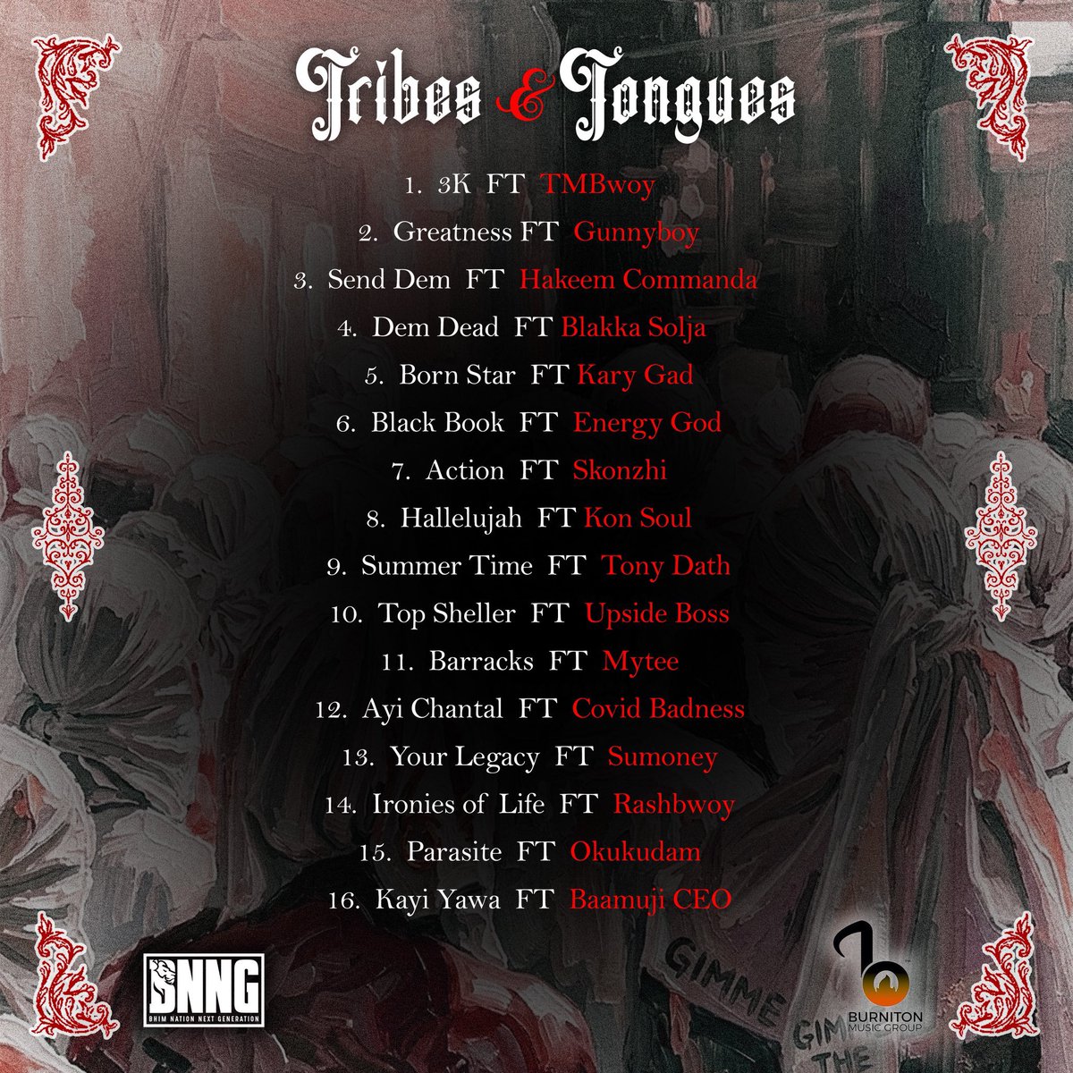 BNNGofficial's tweet photo. Early listen, but who got you locked in on the “Tribes &amp; Tongues” Riddim? 🔥

Stream “BNNG V1: Tribes &amp; Tongues” wherever you find your music🌍. https://t.co/aqXHaaQ9dr https://t.co/ESX2FMO6gI
