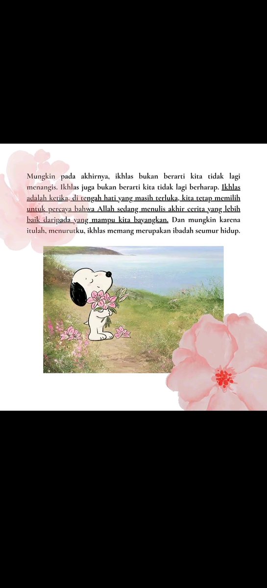 dejouuu's tweet photo. terus aku nangiss sejadi-jadinya hari ini, mau coba ikhlasin tapi susah, ada sedikit rasa kecewa. terus udah berhenti nangis bentar pas inget nangis lagii.. terus ngerasa kayak "kenapa ya susah buat mikir kalo ini mungkin yang terbaik". terus  pas scroll tiktok nemu reminder ini https://t.co/qY4glv6igt