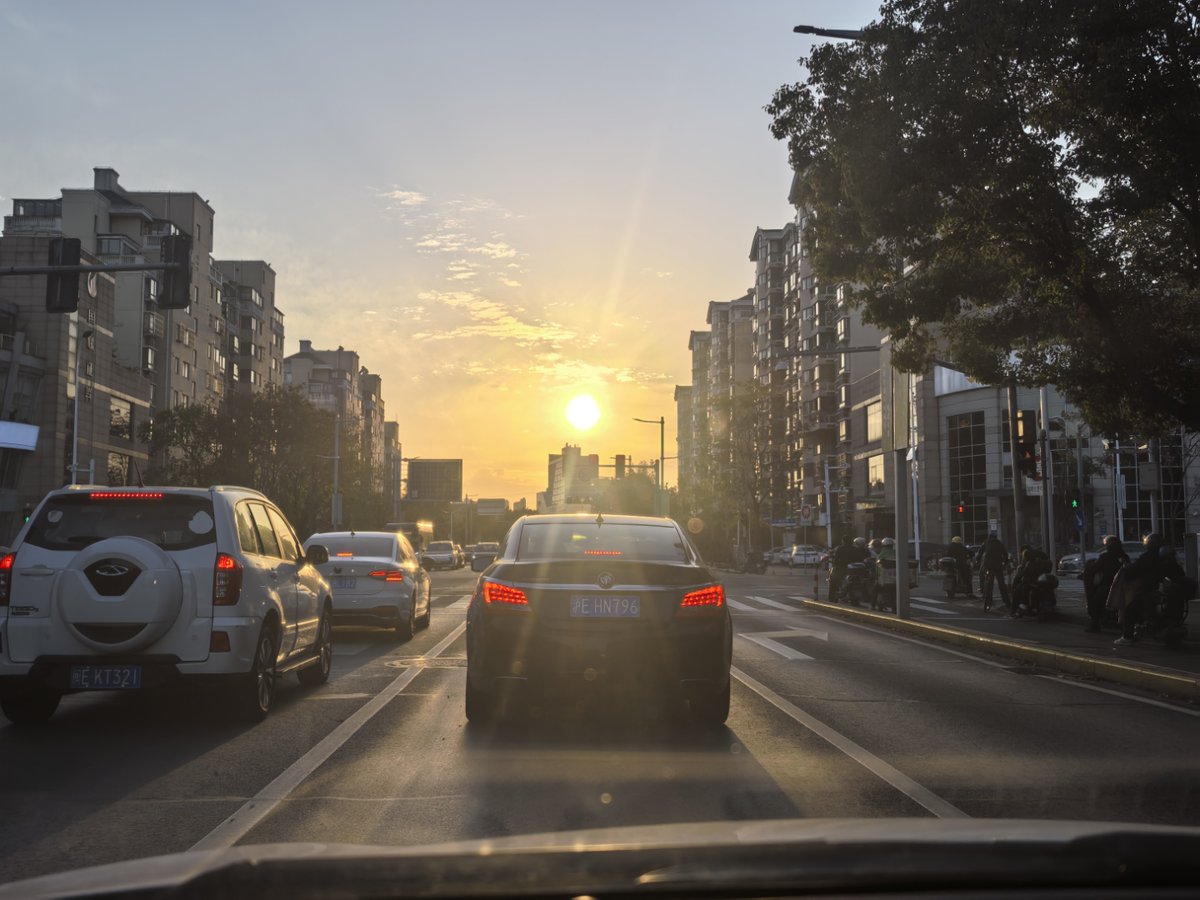 Cindy0527's tweet photo. Chasing golden hour light on the city side, a random street turn turned into my favorite shot today https://t.co/d2PwWzYT7v
