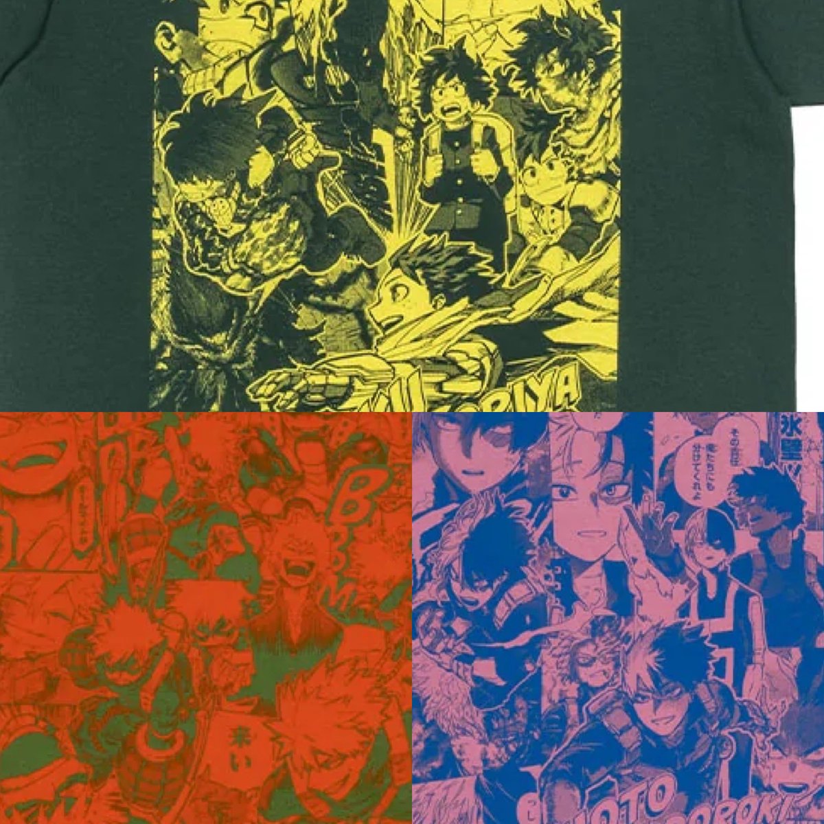 k42wKKihKBGTvXv's tweet photo. ジャンプショップオンラインにて再販！

『僕のヒーローアカデミア』メモリアルTシャツ　緑谷出久　Mサイズ
https://t.co/yqicwJTtXC

L
https://t.co/WysgQPxz6g

XL
https://t.co/zLvm7kM4cs

『僕のヒーローアカデミア』メモリアルTシャツ　爆豪勝己　Mサイズ
https://t.co/A05gAaOkLS

L
https://t.co/Yex0oMP0MG

XL
https://t.co/VTWHo0va3E

『僕のヒーローアカデミア』メモリアルTシャツ　轟焦凍　Mサイズ
https://t.co/VpNNtKF62Y

L
https://t.co/AzveW3Bc8h

XL
https://t.co/9gbfUhRZbC