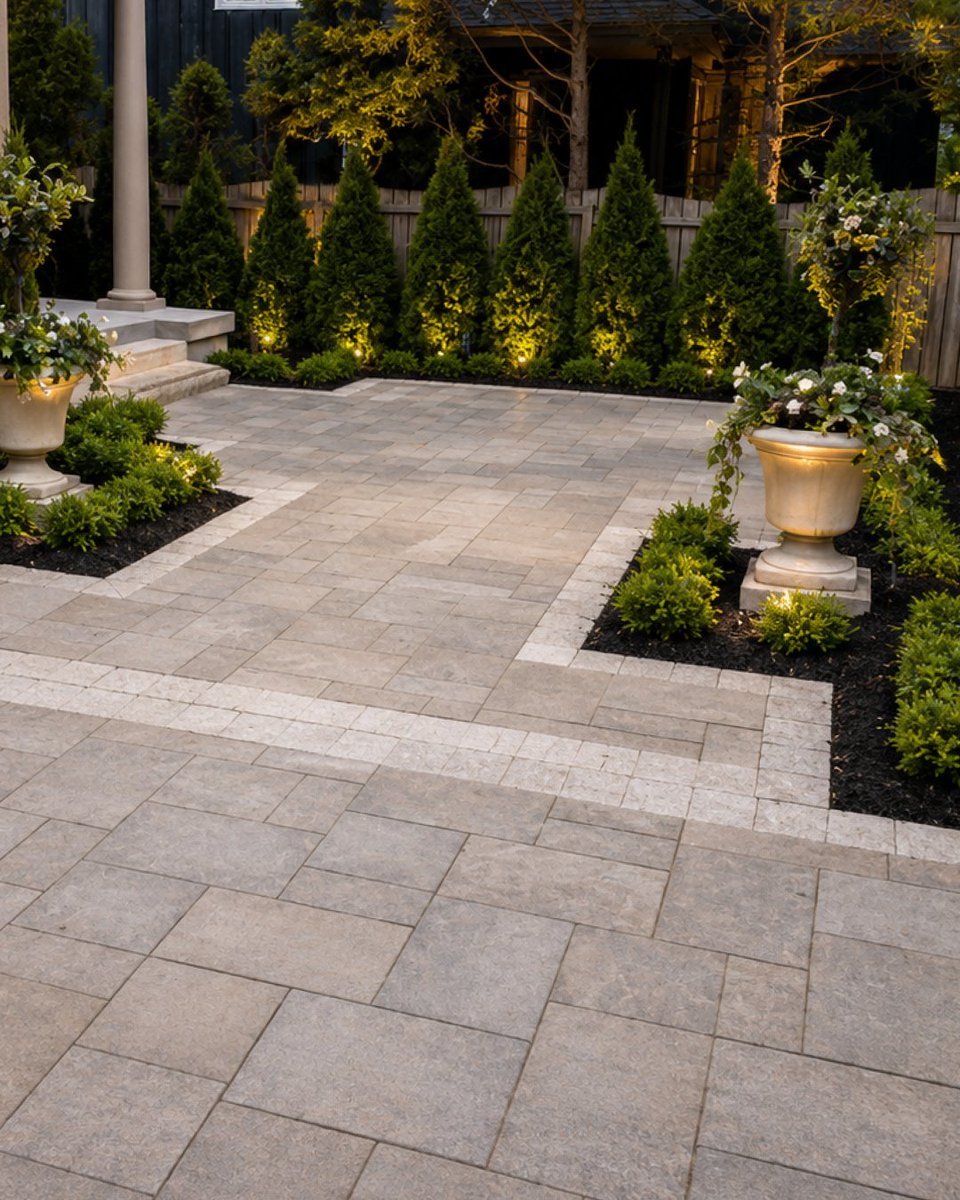 TreeAmigos1's tweet photo. Historic neighbourhood. Mature trees. A grade change that required real engineering.
This NOTL project worked with every challenge &amp; won Best Residential Driveway at the 2016 Unilock Awards of Excellence.
https://t.co/HW9du1vezW

#Unilock #OutdoorLiving #LuxuryLandscapes https://t.co/R7Mhq2cpPy