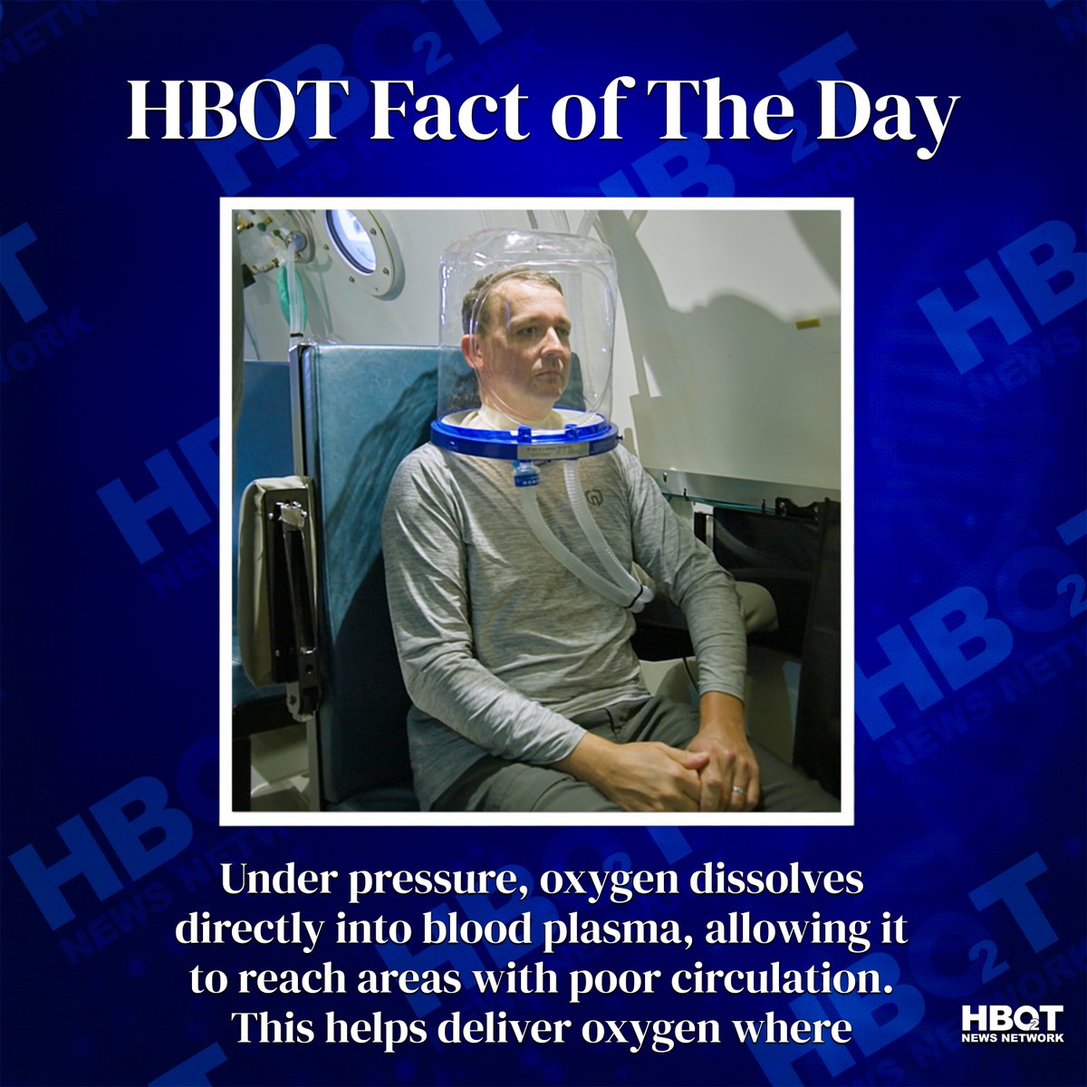NewsHbot's tweet photo. Educating, informing, and advancing awareness of hyperbaric oxygen therapy. Follow HBOT News Network for more! https://t.co/DkTVViRGzb