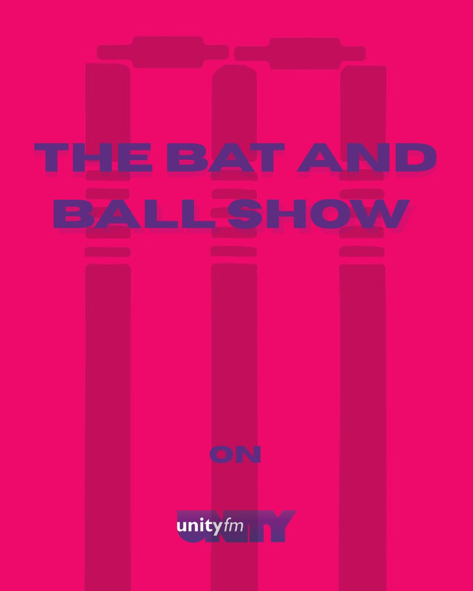 unityfm935's tweet photo. Tune in to The Bat and Ball Show tonight at 6:30pm on Unity FM!
Your weekly dose of cricket news, analysis and discussion. Don't miss it!
#UnityFM #Cricket #BatAndBallShow #SportsRadio https://t.co/uIhhNehQKm