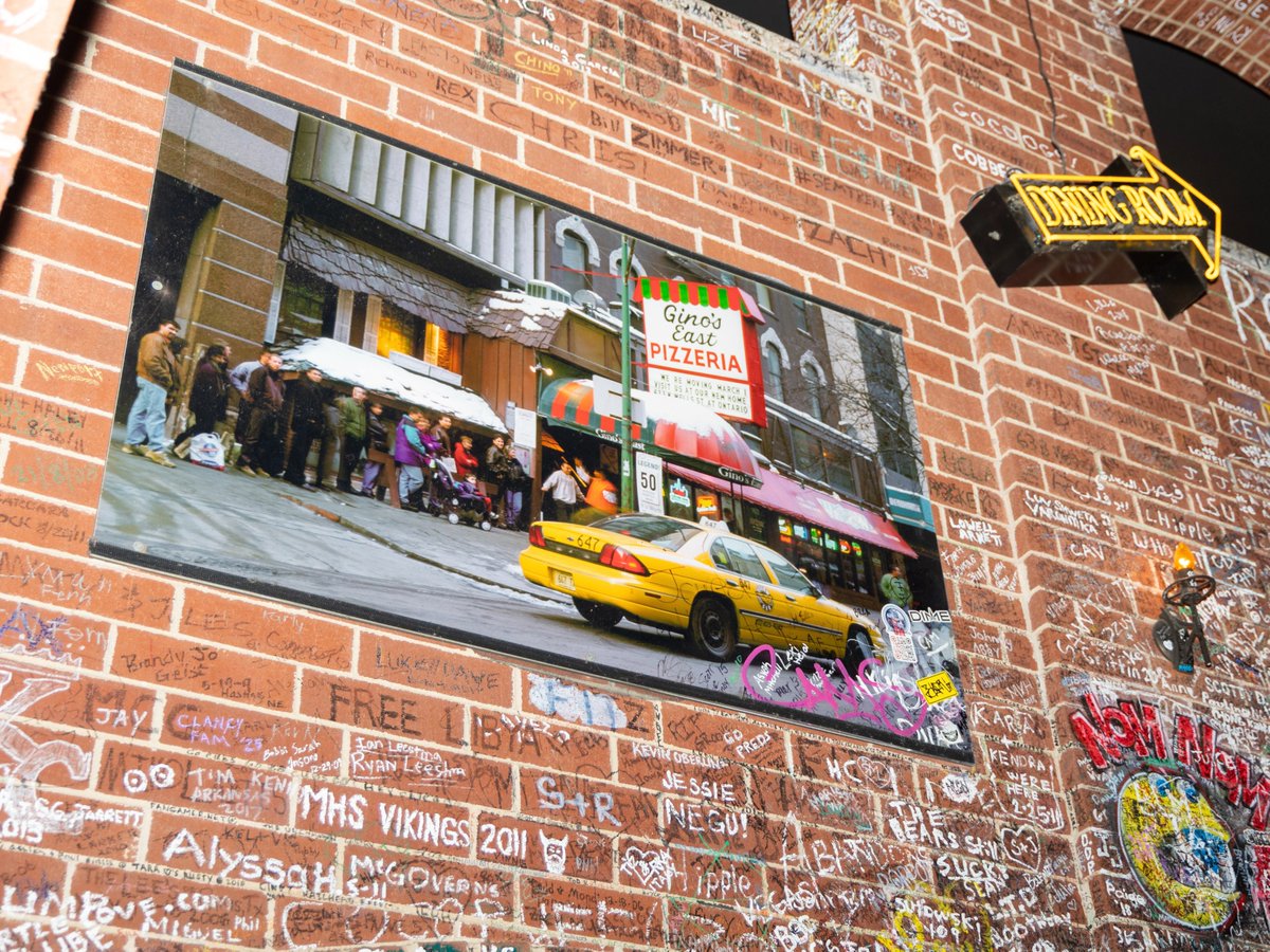 ginoseast's tweet photo. Your mission: find your name. 🔍

If you've ever left your mark at Gino's East, it's time to see if you can spot it.

And if you find your friend's name first... tag them. We think they owe you dinner.

#GinosEast #ChicagoPizza #ChicagoHistory #DeepDish #Since1966 https://t.co/YGUxZln9jP