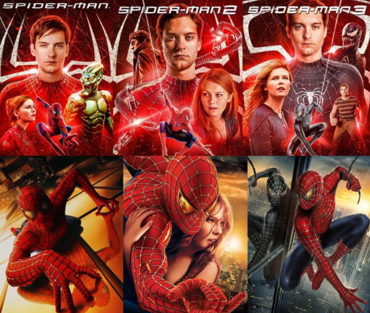 peterjordan's tweet photo. mcuficaram os posteres da trilogia do Tobey Maguire https://t.co/affywQN39L