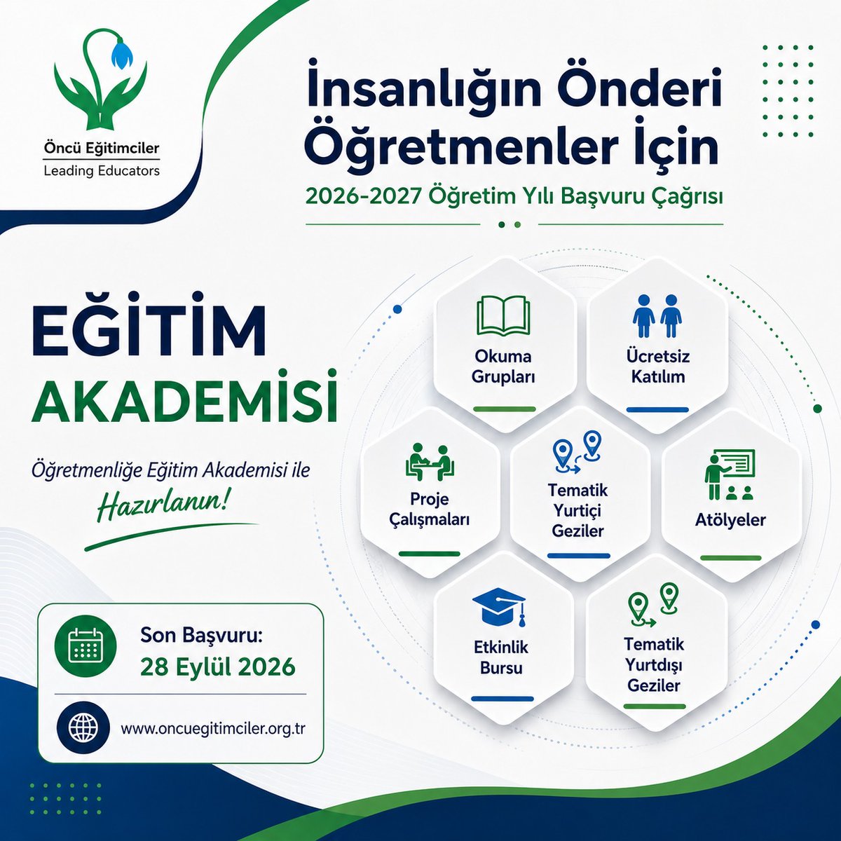 oncuegitimciler's tweet photo. Eğitim Akademisi 2026 - 2027 Güz Dönemi Başvuru Çağrısı
https://t.co/AXNwqYVu2k https://t.co/WqNQc7L29v
