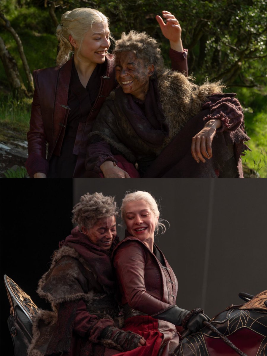 emmadarcydaily's tweet photo. new emma d'arcy and phoebe campbell bts! THEY'RE SO CUTE https://t.co/YnxaZOhoEC