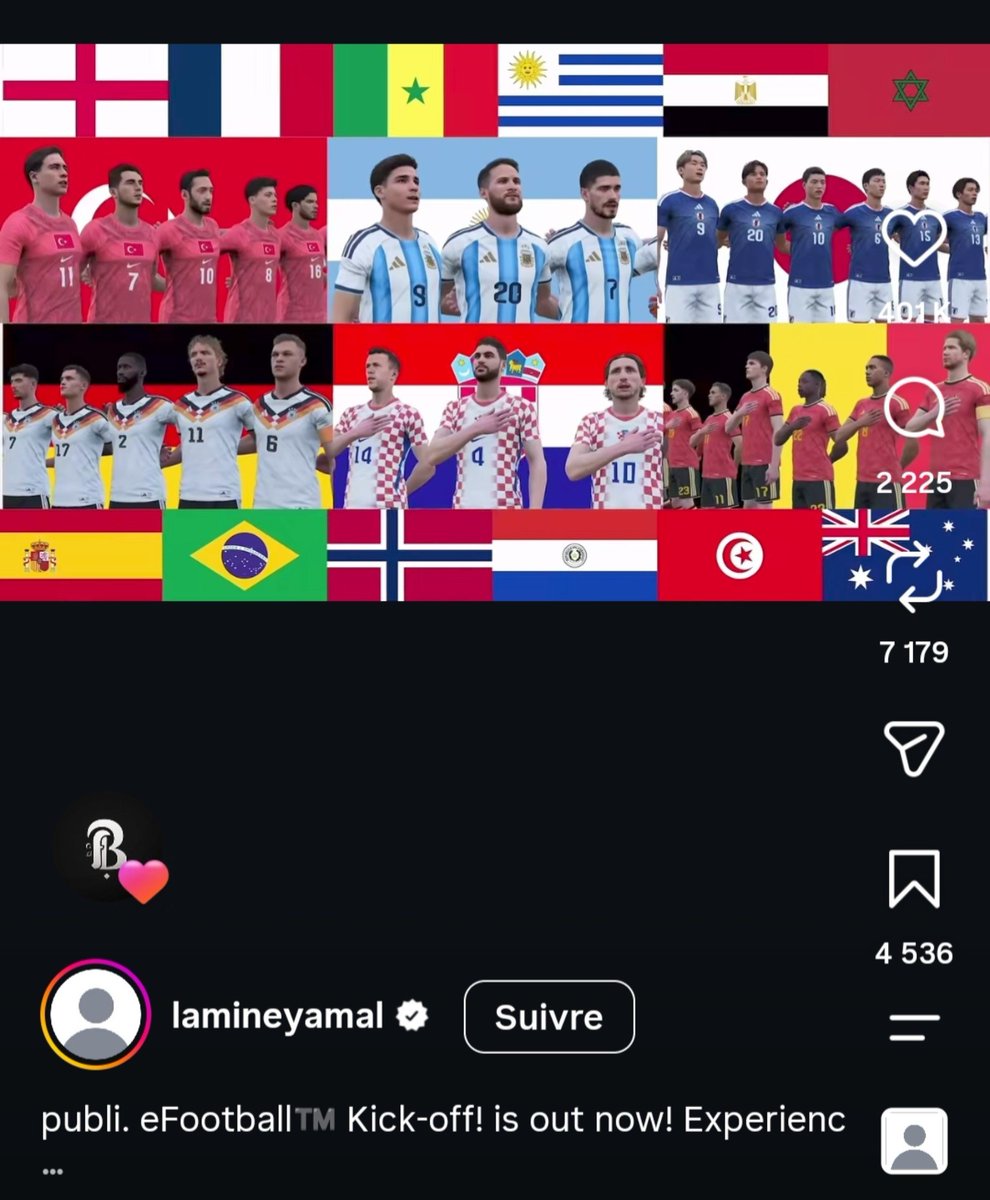 ActuFootMaroc's tweet photo. 🚨🚨 LAMINE YAMAL A PUBLIÉ UNE COLLAB AVEC EFOOTBALL OÙ L'ON VOIT LE DRAPEAU DU MAROC AVEC L'ÉTOILE DE DAVID !???? 🇲🇦😳🤬

Tout les drapeaux sont bons sauf le nôtre ? 🤡 https://t.co/s1zUOBFQs3