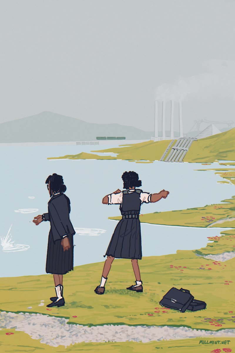 vekllei's tweet photo. skipping rocks https://t.co/1bOQAyFm7O