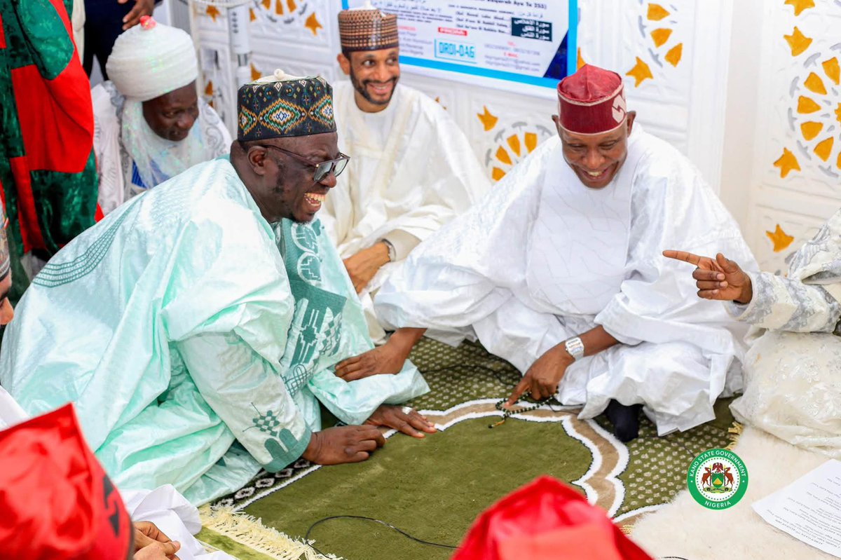 ibrahimado__'s tweet photo. MASS WEDDING CEREMONY

The Executive Governor of Kano State, His Excellency Alhaji Abba Kabir Yusuf, attended the Friday congregational prayer at the Central Juma’at Mosque. 

After the prayer, the Governor presided over the historic Kano State Mass Wedding Ceremony, organized by his administration, during which 3,000 people were joined in marriage, comprising 1,500 brides and 1,500 grooms.

His Excellency Governor Abba Kabir Yusuf served as the Wali (guardian) for the brides, while His Royal Highness, the Emir of Kano, Malam Muhammadu Sanusi II, represented the grooms during the marriage solemnization.

Ibrahim Adam 
Special Adviser to Kano State Governor (Social Media) 
7/8/2026.