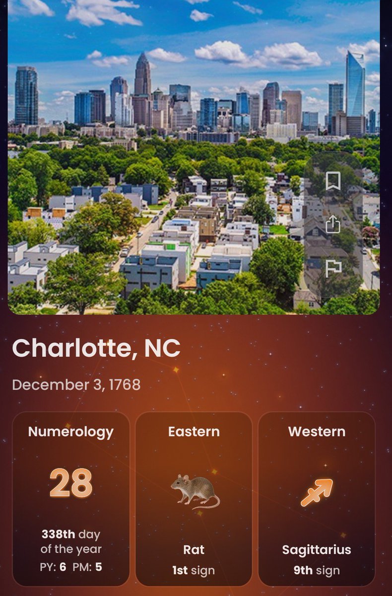 JulianXM's tweet photo. Charlotte NC was founded in 1768 a rat year in an enemy year horse 2026

#CUEapp #GG33 https://t.co/FqgX8IJ8t1