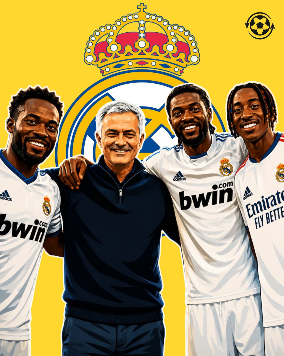 DeadlineDayLive's tweet photo. 🇹🇬 Adebayor: The first Togolese player in Real Madrid’s history.

🇬🇭 Essien: The first Ghanaian player in Real Madrid’s history.

🇨🇮 Diomandé: The first Ivorian player in Real Madrid’s history.

And that’s without even mentioning Drogba at Chelsea or Mahamadou Diarra at Real Madrid.

Respect to José Mourinho, who has always supported, valued and shown faith in African players. 🌍