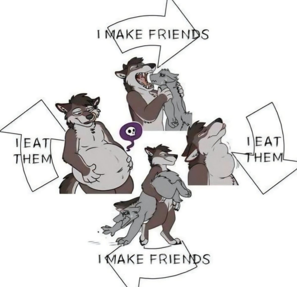 chubby_yeen's tweet photo. Guh, its so hard to keep friends when you have an appetite like mine 🙄
#vore https://t.co/wNDG5hhHEk