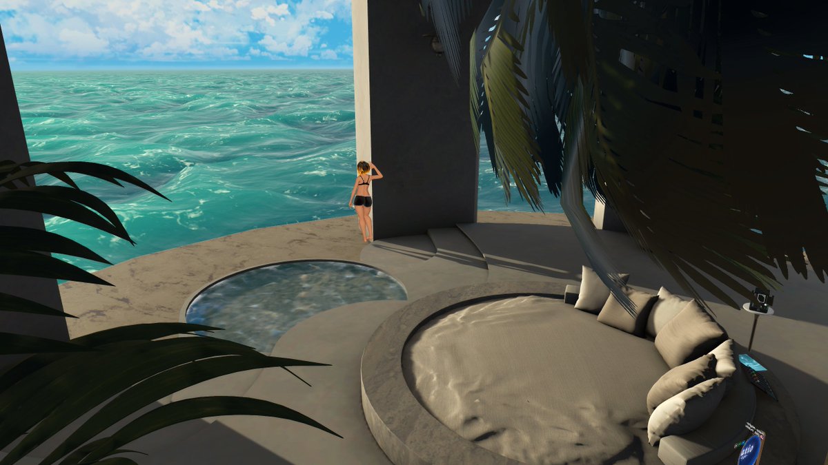 Jessi55xc's tweet photo. World: Patio
Author: 浅田カズラ @AsadaKadura_vrc 

Soft ocean views open up through quiet arches. 🌊🌴

#VRChatPhotography #VRChat https://t.co/EKC3J2LNYN