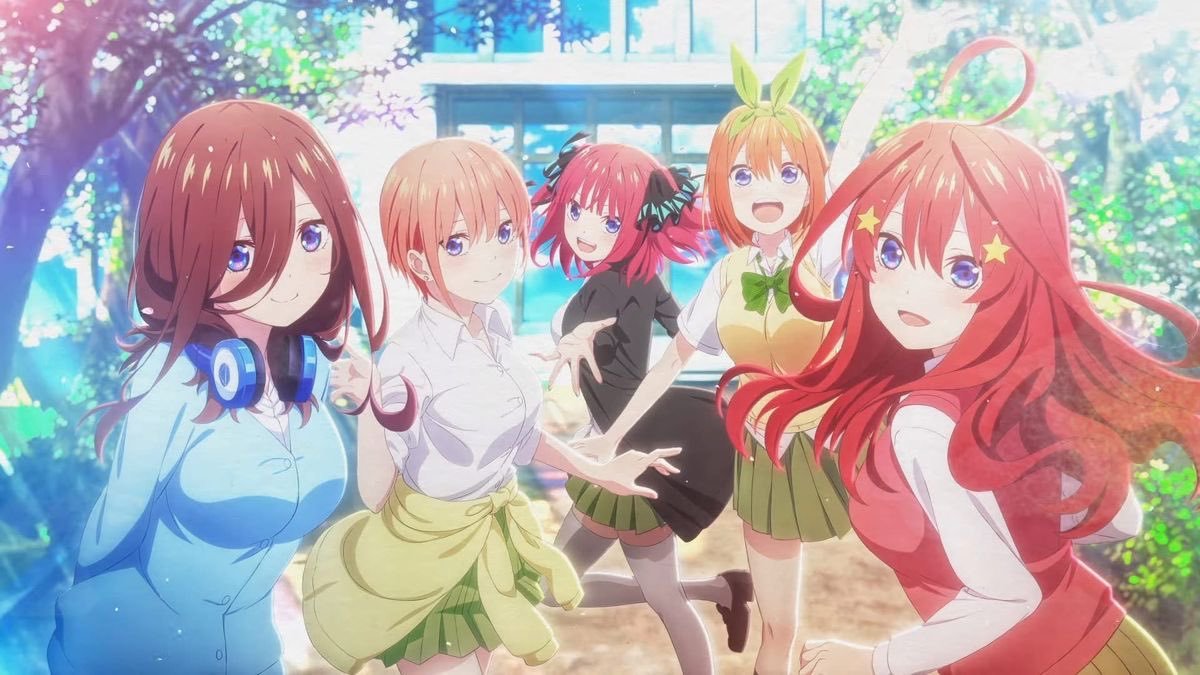 gotoyome1026's tweet photo. 記念日おめでとう💛💜💙💚❤毎回こうしてお祝いできるのが嬉しい✨
新作アニメにOVA楽しみ✨
#五等分の花嫁  #五等分の花嫁記念日 https://t.co/rQSb43YajE