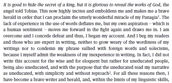 dyingempires's tweet photo. Average classical Greek historian: 
"I write this because everyone else is wrong. I am very clever."

Average Byzantine historian:
"I write this because nobody else will do it. I am barely literate." https://t.co/aT77Gg6nTx