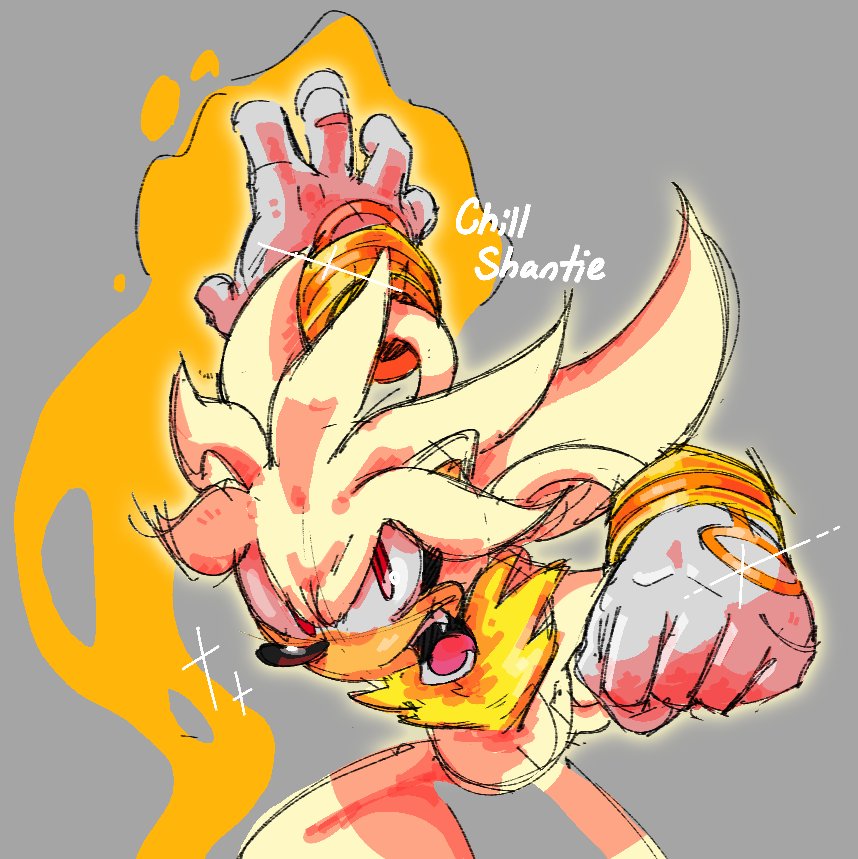 ChillShantie's tweet photo. 🎨 super silver!!! i thought it'd be cool if his psycho powers turned orange https://t.co/htMZkBY8d1