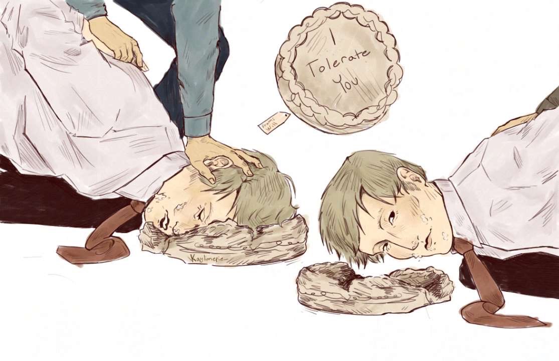 kaylimepie_'s tweet photo. Hannibal getting his face smashed into a cake by Will, peak romance https://t.co/vd6UwBq7pP