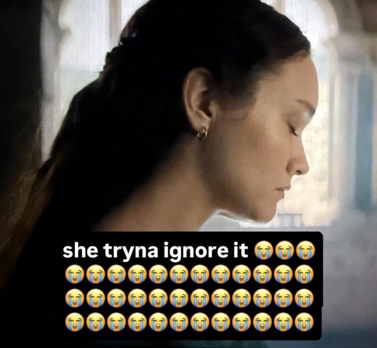 jackietaylorluv's tweet photo. there’s like an 89% chance we won’t get a rhaenicent scene in the finale i think https://t.co/6y2Vsea8Yr