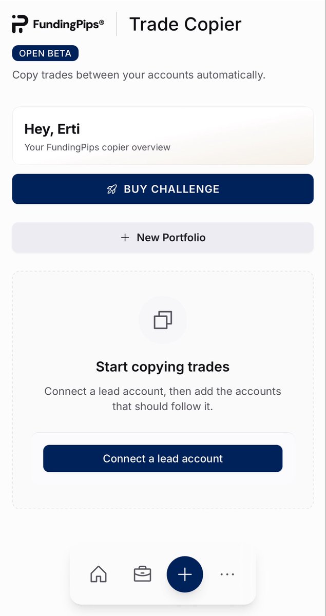 erti_trades's tweet photo. FundingPips just launched its own Trade Copier 🚀

You can now copy trades across multiple accounts, including both prop firm and broker accounts, directly from your dashboard.

Just log in and check it out for yourself.

A much-needed feature from the industry-leading prop firm.

Huge thanks to @Khldfx and the entire team for making this happen! 👏