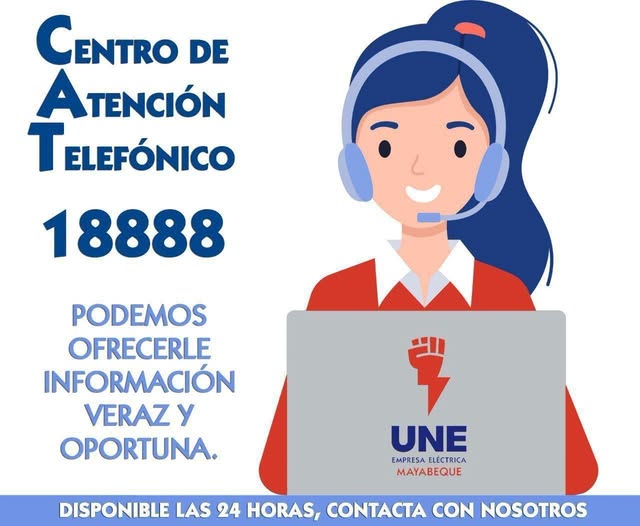 ElecGuantanamo's tweet photo. 📷 Si presenta o conoce alguna avería haga su reporte al Centro Telefónico mediante el  18888.#JuntosPodemosMás. https://t.co/c5jr0oZPmC