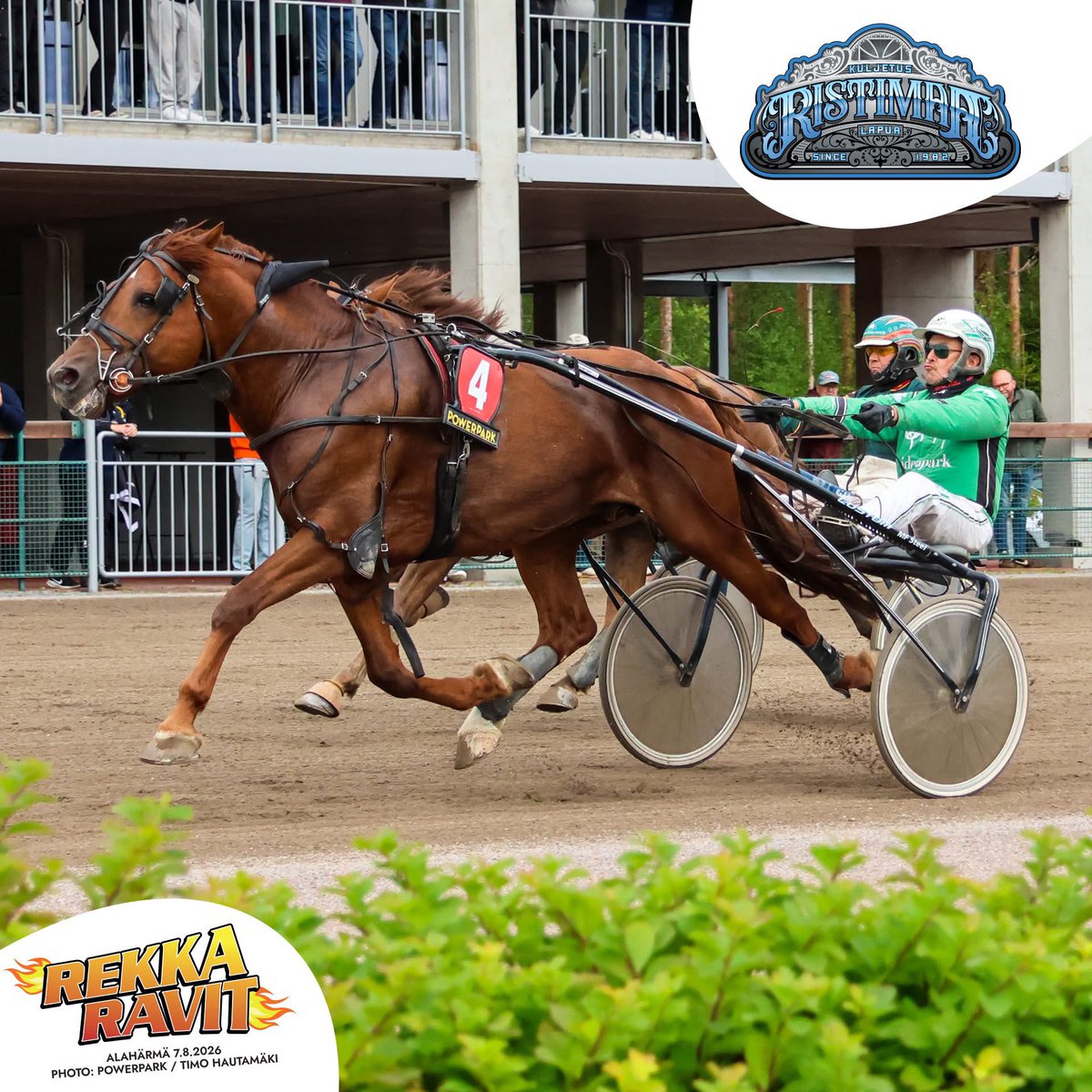 PowerParkRavit's tweet photo. Rekkaravit 2026 - PowerPark Winner
Lähtö 3 / Kuljetus Ristimaa Oy
RIKSUN TITAANI / Niko Jokela
#kesä2026 #powerparkinravit #ponit #ravit #kesäravit #ravikesä2026 #härmä #powerpark #visitkauhava #raviurheilu #powerparkinravirata #winner #voittajat #kuninkuusravit2028 #rekkaravit https://t.co/AfY0czKd8g