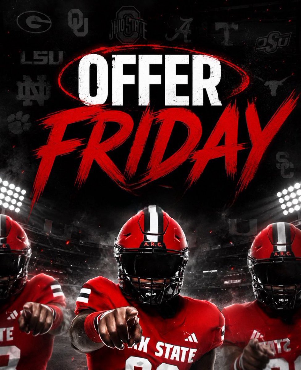 ExpoRecruits's tweet photo. ⭕️⭕️ 𝗢𝗙𝗙𝗘𝗥 𝗙𝗥𝗜𝗗𝗔𝗬❗️⭕️⭕️

All unsigned C/O ‘27, ‘28, ‘29s

Your time is NOW! 👀🏈

Reach EVERY Program: https://t.co/KveUwn03dT
 
⬇️ DROP YOUR FILM! &amp; RT 🎥 ⬇️ https://t.co/qPWkYeh9au