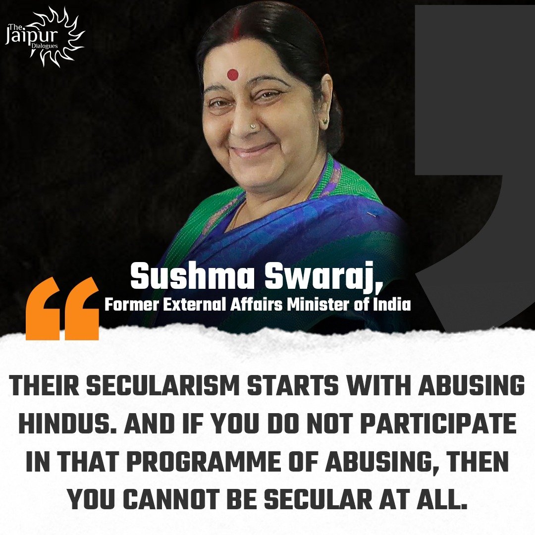 JaipurDialogues's tweet photo. Their Secularism starts with Abusing Hindus! https://t.co/jy78t8oAMy