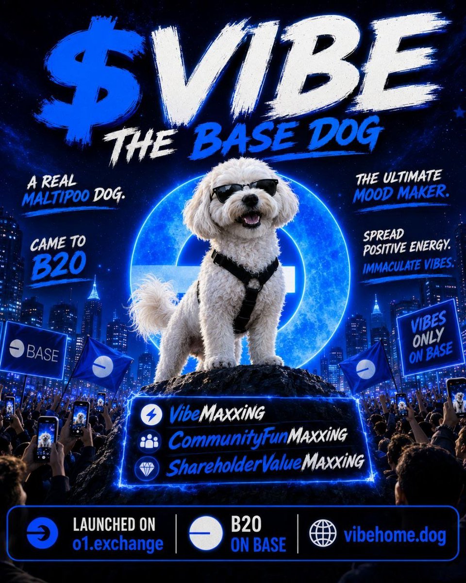 DexBloom's tweet photo. @MemesOnBase_ #Basedog $VIBE  A favorite, of course. @vibeB20 https://t.co/XtMf7fIMm0