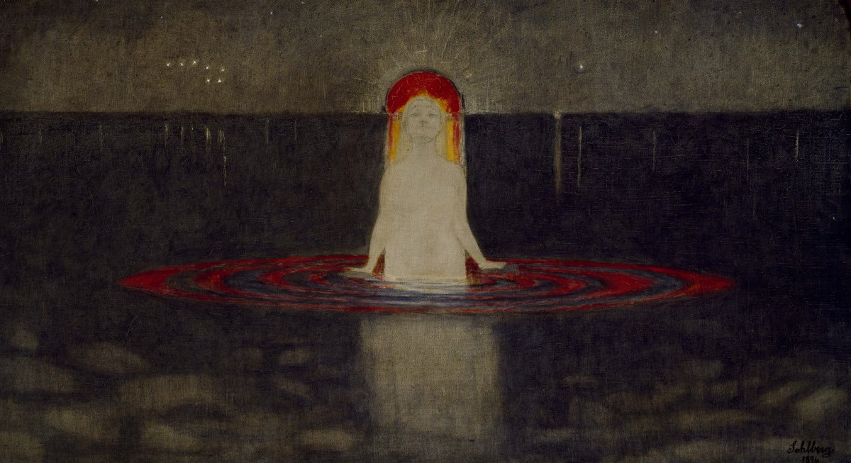 _GVNTHER_'s tweet photo. The Mermaid — Harald Oskar Sohlberg https://t.co/JfXQKT05Xa