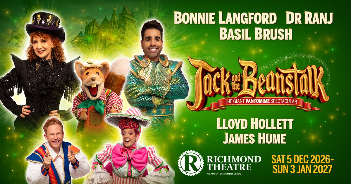 XRoadsPantos's tweet photo. Panto News - @JamesPHume joins @bonnie_langford, Dr Ranji, @realbasilbrush and @lloydhollett at @RichmondTheatre 🐄 🫘 🍃 https://t.co/PuL2xEjC4N