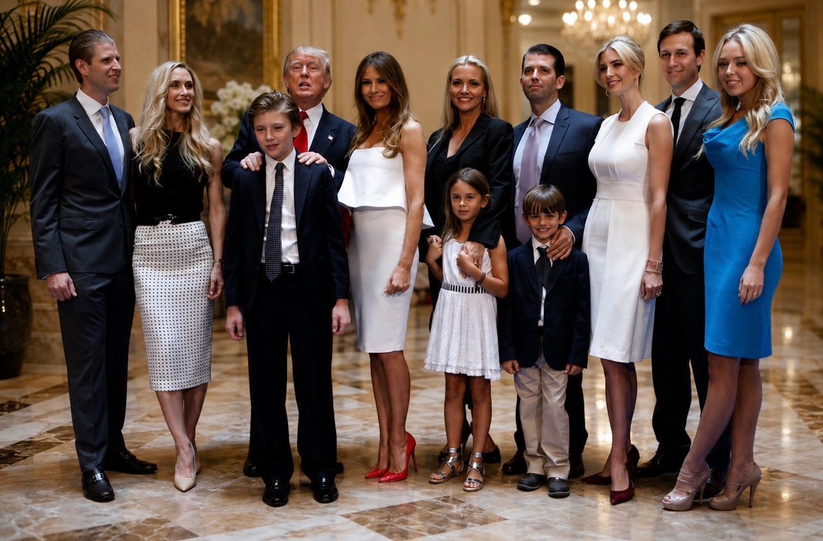 LadyMelaniuqgl's tweet photo. Strength, unity, and resilience. 🇺🇸
 A lovely moment captured with the Trump family, standing together with grace and poise. The bonds of family are a powerful source of strength. 🤍

 #TrumpFamily #StrongerTogether #MelaniaTrump #IvankaTrump #TiffanyTrump #LaraTrump #KimberlyGui https://t.co/Fee0XdFGG3