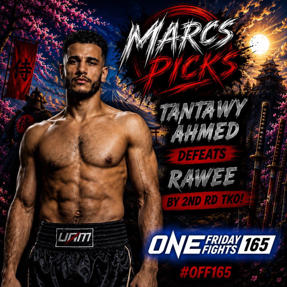 Marcus_MMAandPW's tweet photo. Huge Spinning Back Kick TKO for Tantawy! Great Showing! #OFF165 #Onechampionship #muaythai #results #marcspicks https://t.co/IGePWaHde7